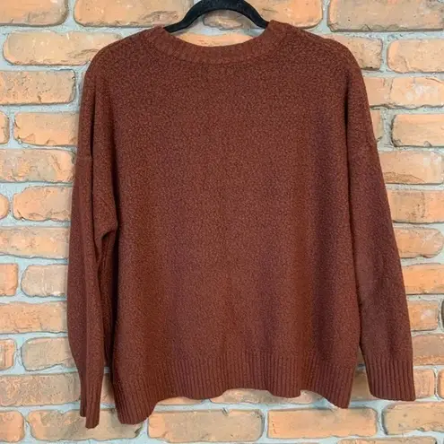 American Eagle  Lace-Up Oversized Pullover Sweater‎ Burnt Orange - Size XS