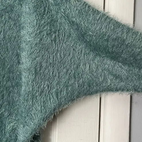 Jolie Fuzzy Double V Neck Sweater