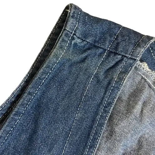 Vintage Nina Piccalino Unique Denim Vest Size 8 Blue