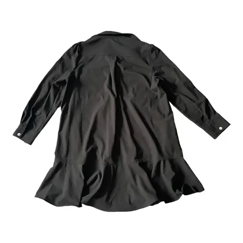 Tuckernuck Pomander Place Black Crepe Callahan Shirt Dress Women’s Size Large