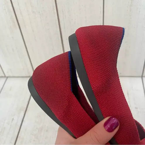 Rothy's Rothy’s The Point Chili Red Slip on Ballet Flat Loafer Womens Size 7 Classic