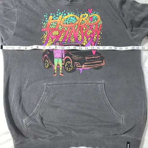 Independent Trading Company Hobo Johnson Sandwiches Graphic Hoodie Sweatshirt Gray Size Medium