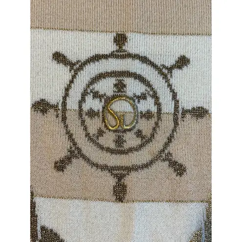 St. John Collection Vintage St. John Collections Santana Striped Nautical Rope Knit Sweater Medium