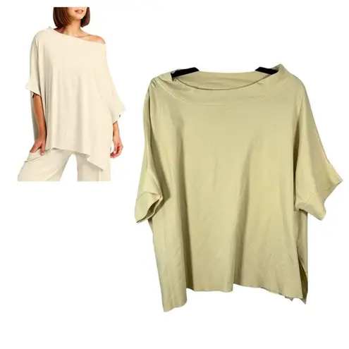 Planet by Lauren G Pima Cotton Tokyo T Yellow Flowy Blouse One Size Size undefined