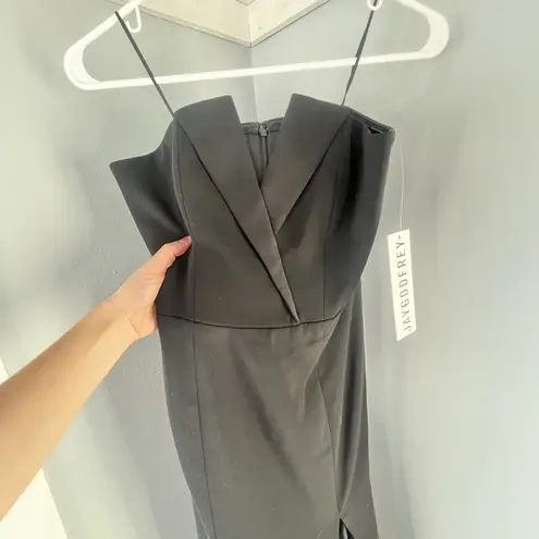 Jay Godfrey Strapless Sylvia Gown Black Tuxedo Dress Size 0 NWT