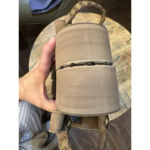 Teva FLATFORM UNIVERSAL INTERWEAVE CARIBOU WEBBING WOMEN'S SANDALS SIZE US 11