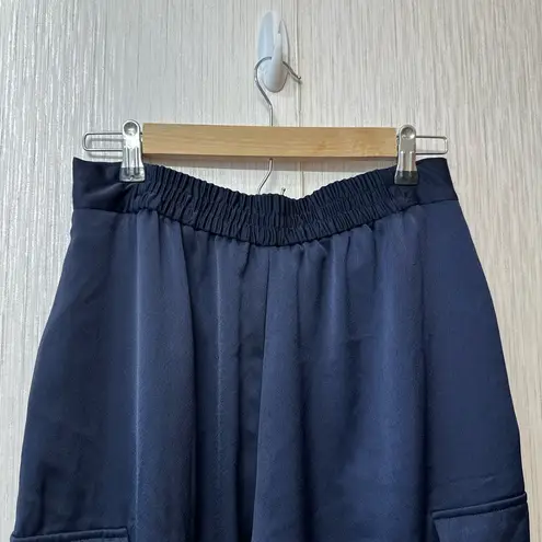 River Island Navy Blue Cargo Pants with Versatile Style