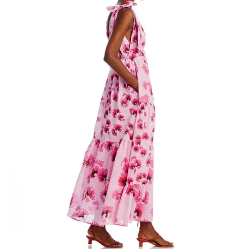 Banjanan Cosmos Maxi Dress, Floral Mix Cotton Voile New w/Tag Size XL