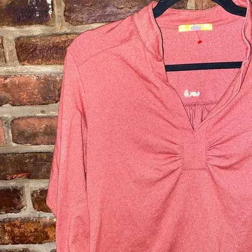 Lole  Salmon Red Long Sleeve Stretchy Activewear Top Women's Size Medium