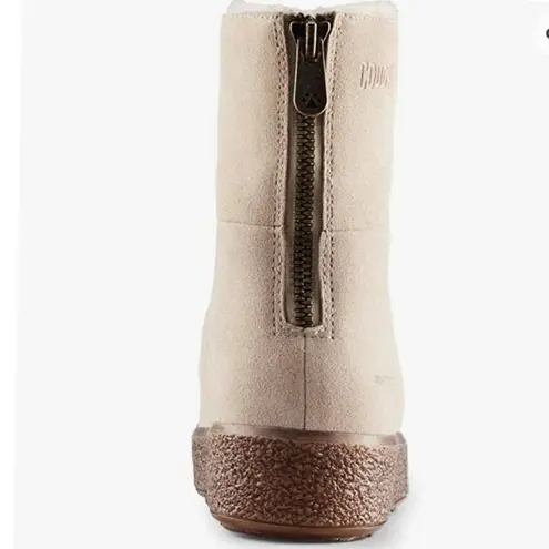 COUGAR Womens Button waterproof Mushroom Suede boots size 8 Brown