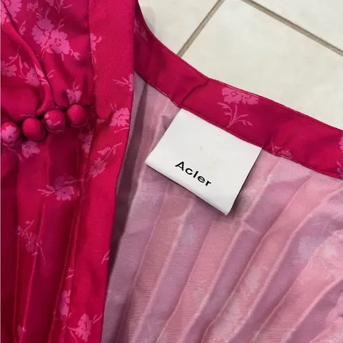 Acler Fuchsia Maplewood Midi Dress Size 12 US $495 Pink