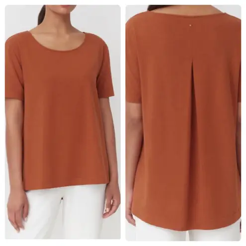 Cuyana High-Low Tee Ginger Orange