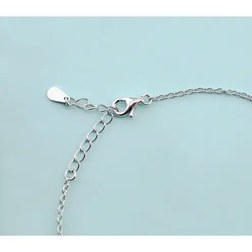 Sparkling Leaf Charm Anklet 925 Sterling Silver Adjustable Beach Boho Jewelry