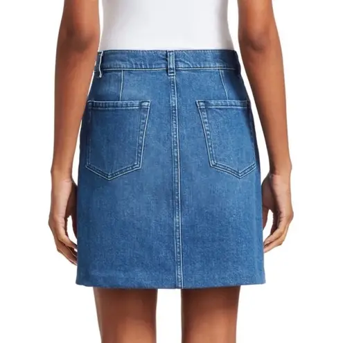 frame denim Claire Snap Front Denim Skirt