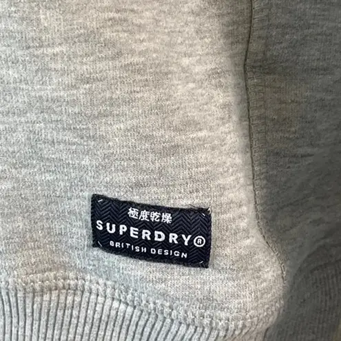 Superdry Gray Logo Sweatshirt Women’s Size 8 Crewneck Pullover VGUC