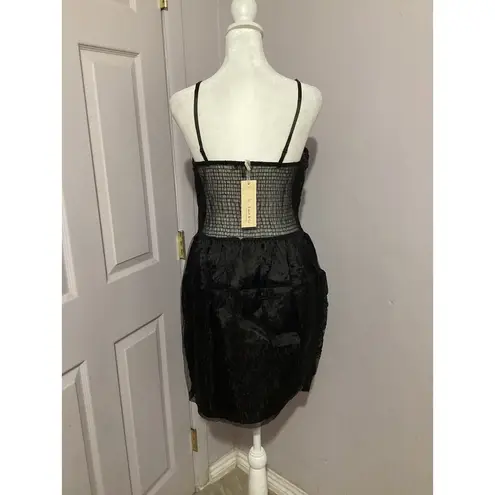 Lucy Paris Black Lace Mini Sleeveless Cocktail Dress Size Small