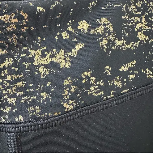 Gaiam Black and Gold Leggings, Sz Small