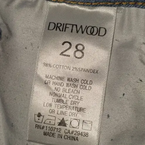 Driftwood NWOT  Womens Patchwork Cutoff‎ Shorts 28