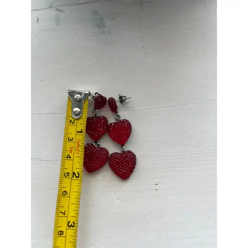 Red Jewelry lot Earrings Choker Bracelet Star Heart Hoop Valentine's Day