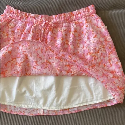 Abound  floral PaperBag mini Skirts pink SMALL Bohemian boho skirt