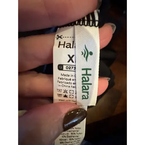 Halara Dress Women XL Black Softlyzero Airy Square Neck Corset Ruched Midi NWT