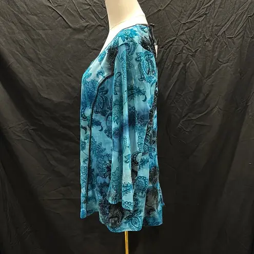 Sami & Jo Blue Long Sleeve Relaxed Tunic