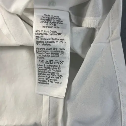 NWT J.CREW White Sleeveless cotton poplin shirt in signature fit Women's XS