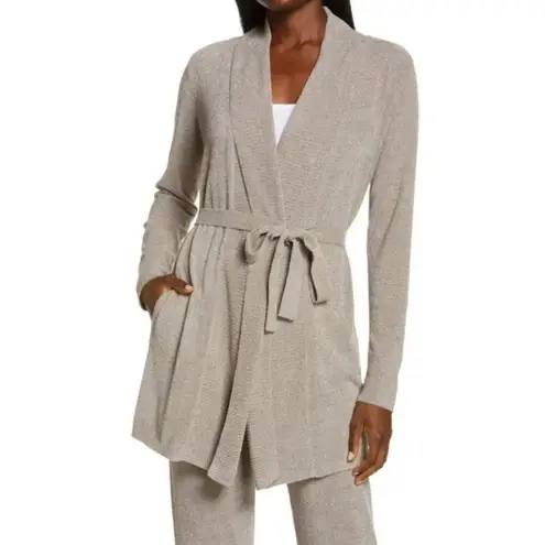 Barefoot Dreams 💕💕 CozyChic Drape Rib Cardigan Ultra Lite Beach Rock XS NWOT