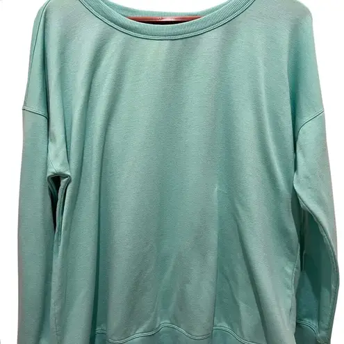 Ideology Mint Green Sz XXL Shirt Crossover Sweatshirt Comfy Athletic Top Blouse