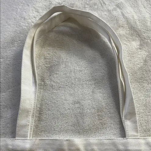 Parke NYC Pop Up Hot Dog Exclusive Canvas Zip Up Tote Bag White