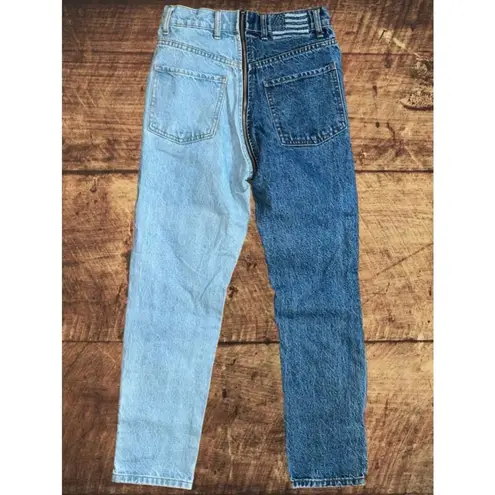 Revice Denim Revice Women’s Size 26 Yin Yang Crops Tokyo Wash Two Tone Zip Around Denim Jeans