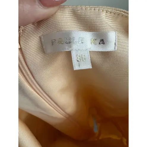 PAULE KA Womens Cream Bow Silk Dress Size 36