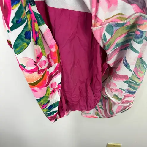 Bal Harbour Swimdress Women Size 10 Pink Tropical Floral Adjustable Resort Cruis