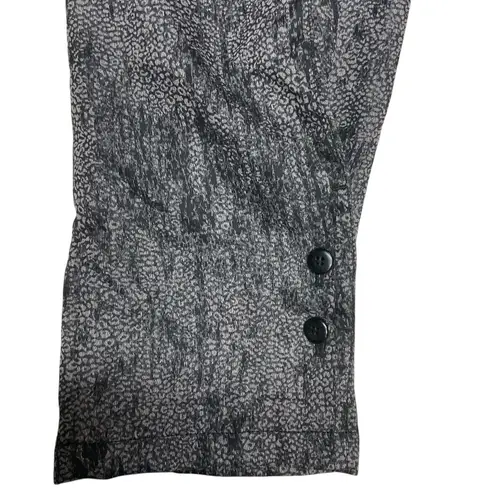 Emporio Armani Main Line Metallic Jacquard Pants S/M Silver Black NWT $495