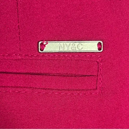 Women's New York & Company Bright Pink Classic Stretch Dress Pants Size 8 (A1)