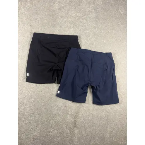 Sweaty Betty bundle lot of 2 power biker shorts size us 8 Pockets Black Navy - Image 8