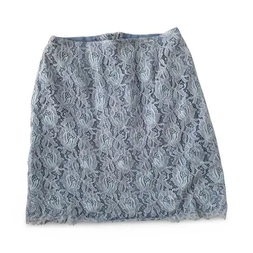 Macy's Macy’s Blue Full Laced Trendy Mini Skirt