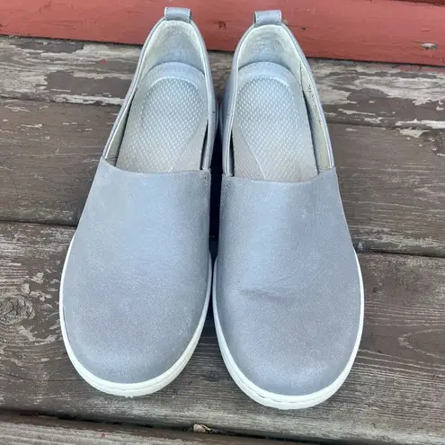 Dansko  Shoes Womens 41 Reba Slip On Loafers Gray Leather Comfort 4429240300