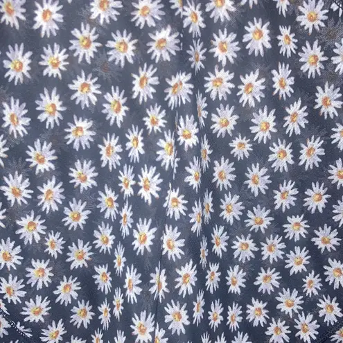 Metaphor Daisy Flower Sheer Tank Top Blouse Size Large