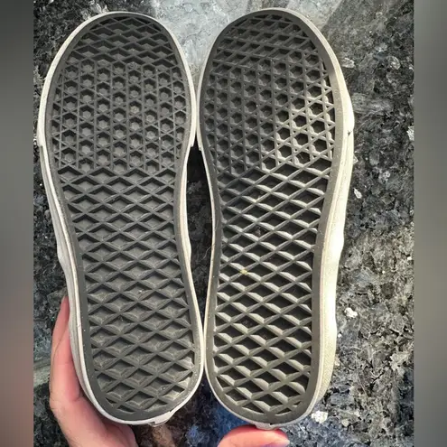 Vans  Slip On Grey Black Diamond Snakeskin Exotic Sneakers Shoes Women's Size 6.5