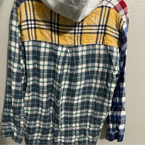 American Eagle Hooded Flannel