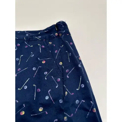 Lady Hagen  Skort Women's Medium Pockets Golf Club Printed Navy