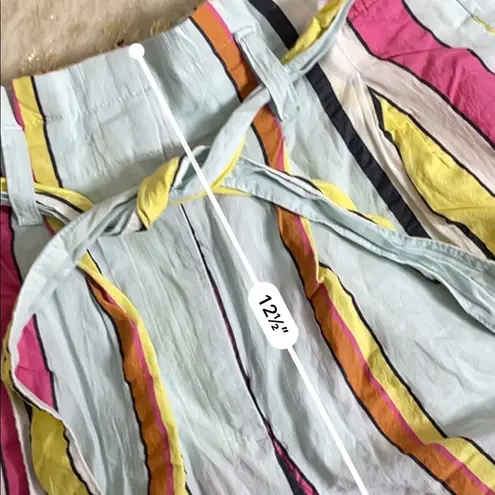 J.Crew  paper-bag striped shorts in seersucker ribbons