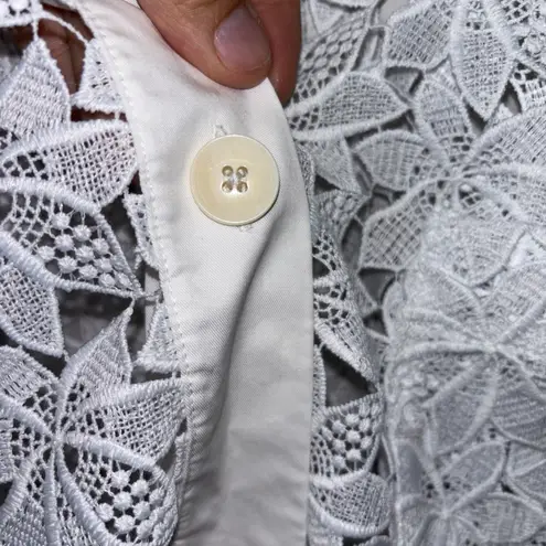 Womens Size M Kate Spade Lace Top White EUC Size M