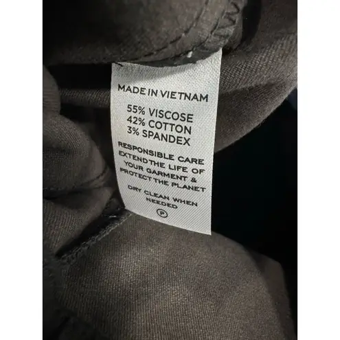 Hill House The Claire Stretch Preppy Academia Casual Black Pant NWT Small