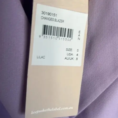 NEW Keepsake Lilac Changes Blazer Purple