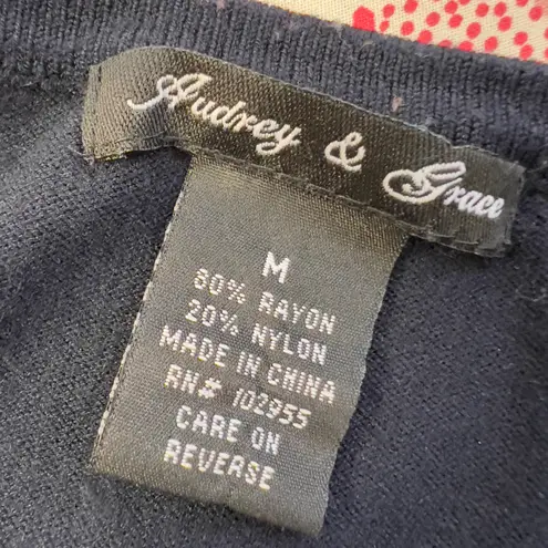 Audrey & Grace Short Sleeves Buttoned Cardigan Sweater NWOT