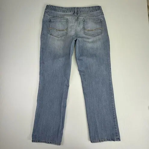 Faded Glory Straight Leg Jeans Size 18 P Light Wash  Mid Rise 5-Pocket