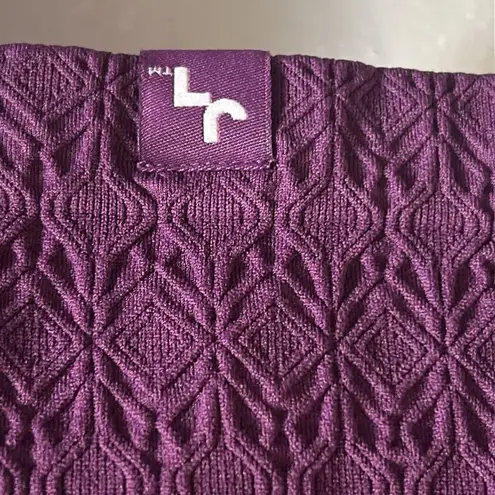 JoyLab NWT Women’s Mulberry Cropped Long Sleeve Textured Athletic Workout Top