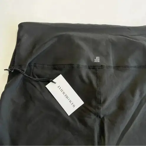 We Wore What Lace Up Biker Shorts Corset Details Black High Rise XL NWT